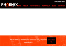 Tablet Screenshot of phoenixwebsitedesign.com